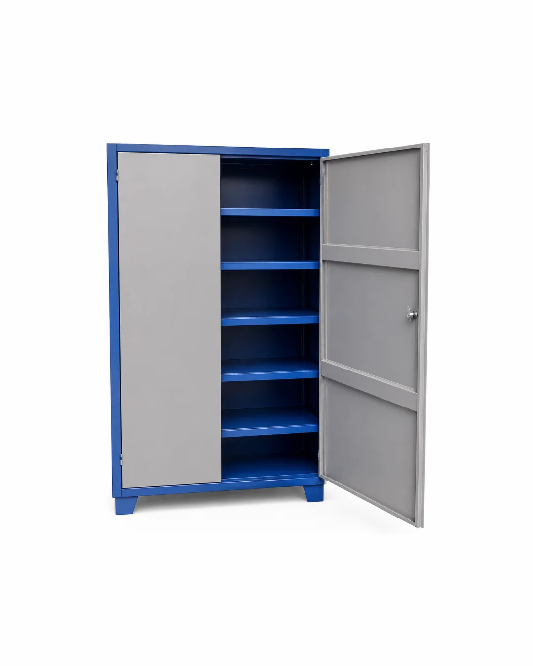 Armário para ferramentas 5 prateleiras móveis - porta de aço — Bezafer