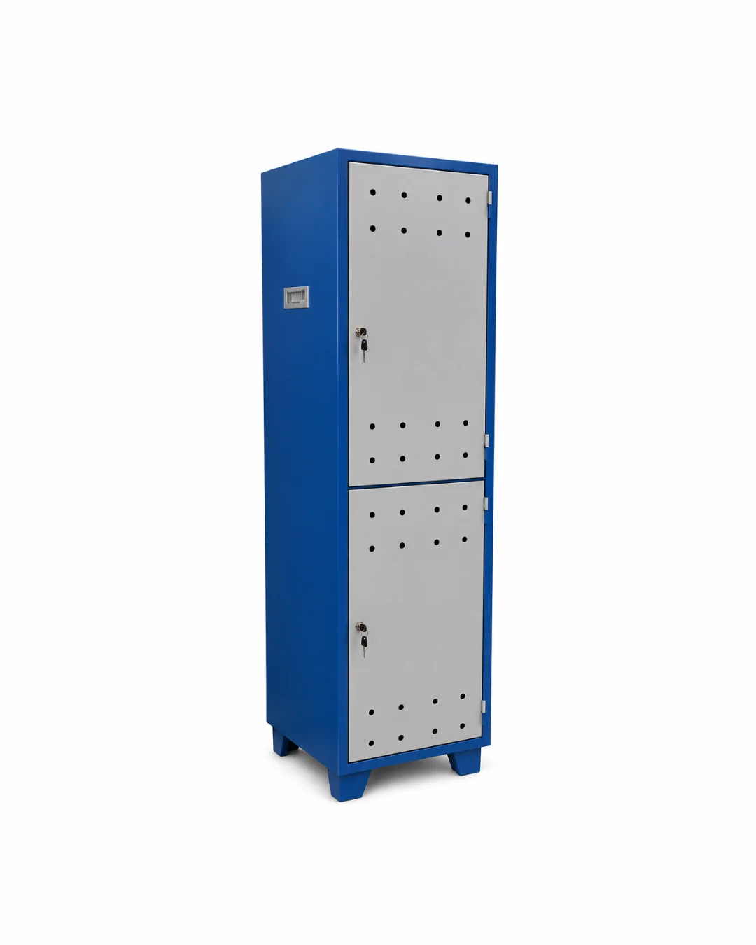 Armário para ferramentas 2 portas - 2 prateleiras - suporte para cabide — Bezafer