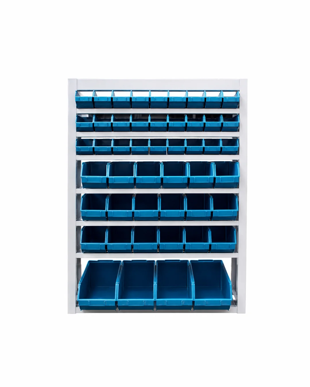 Estante soldada p/ 49 caixas — Bezafer